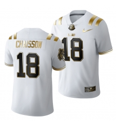 Lsu Tigers K'Lavon Chaisson Golden Edition Limited Nfl White Jersey Lsu Tigers K'Lavon Chaisson Golden Edition Limited Nfl White Jersey