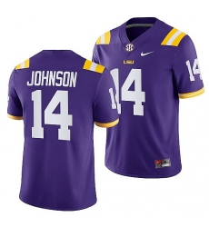 Lsu Tigers Max Johnson Purple College Football Men Jersey Lsu Tigers Max Johnson Purple College Football Men Jersey