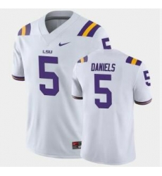 Men LSU tigers Jayden Daniels #5 White Limited Stitched jersey Men LSU tigers Jayden Daniels #5 White Limited Stitched jersey