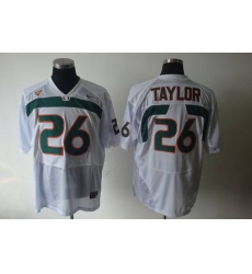Hurricanes #26 Sean Taylor White Stitched NCAA Jerseys Hurricanes #26 Sean Taylor White Stitched NCAA Jerseys