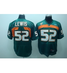 Hurricanes #52 Ray Lewis Green Stitched NCAA Jerseys Hurricanes #52 Ray Lewis Green Stitched NCAA Jerseys
