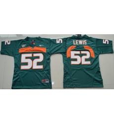 Hurricanes #52 Ray Lewis Green Stitched Youth NCAA Jersey Hurricanes #52 Ray Lewis Green Stitched Youth NCAA Jersey