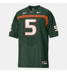 Men Miami Hurricanes Andre Johnson College Football Green Jersey Men Miami Hurricanes Andre Johnson College Football Green Jersey
