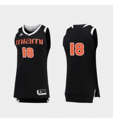 Men Miami Hurricanes Black White Chase College Basketball Jersey Men Miami Hurricanes Black White Chase College Basketball Jersey