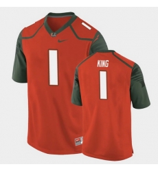 Men Miami Hurricanes D'Eriq King Replica Orange College Football Jersey Men Miami Hurricanes D'Eriq King Replica Orange College Football Jersey