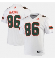 Men Miami Hurricanes David Njoku 2017 Special Games White Jersey Men Miami Hurricanes David Njoku 2017 Special Games White Jersey