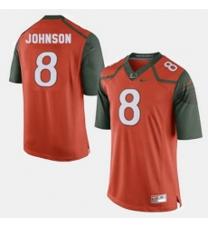 Men Miami Hurricanes Duke Johnson College Football Orange Jersey Men Miami Hurricanes Duke Johnson College Football Orange Jersey