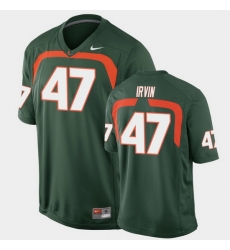 Men Miami Hurricanes Michael Irvin Game Green College Football Jersey Men Miami Hurricanes Michael Irvin Game Green College Football Jersey