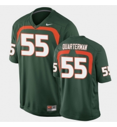 Men Miami Hurricanes Shaquille Quarterman Game Green College Football Jersey Men Miami Hurricanes Shaquille Quarterman Game Green College Football Jersey