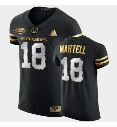 Men Miami Hurricanes Tate Martell Golden Edition Black Authentic Jersey Men Miami Hurricanes Tate Martell Golden Edition Black Authentic Jersey