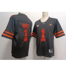 Miami Hurricanes #1 Cam Ward Black Miami Hurricanes #1 Cam Ward Black