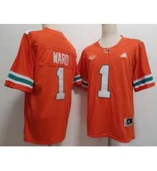 Miami Hurricanes #1 Cam Ward Orange Miami Hurricanes #1 Cam Ward Orange