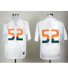 NCAA Miami Hurricanes 52# Ray Lewis White Pro Combat College Football Jersey NCAA Miami Hurricanes 52# Ray Lewis White Pro Combat College Football Jersey