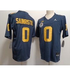 Men Michigan Wolverines Mike Sainristil #0 Navy Blue F U S E Stitched Jersey Men Michigan Wolverines Mike Sainristil #0 Navy Blue F U S E Stitched Jersey