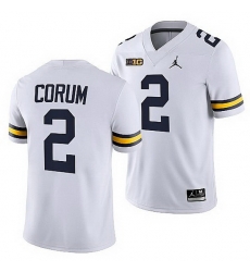 Michigan Wolverines Blake Corum White College Football Men Jersey Michigan Wolverines Blake Corum White College Football Men Jersey