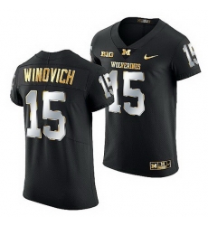 Michigan Wolverines Chase Winovich Golden Edition Nfl Alumni Black Jersey Michigan Wolverines Chase Winovich Golden Edition Nfl Alumni Black Jersey