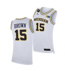 Michigan Wolverines Chaundee Brown 2021 Big Ten Regular Season Champions Blm White Jersey Michigan Wolverines Chaundee Brown 2021 Big Ten Regular Season Champions Blm White Jersey
