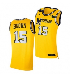 Michigan Wolverines Chaundee Brown Yellow Blm Social Justice Men Jersey Michigan Wolverines Chaundee Brown Yellow Blm Social Justice Men Jersey