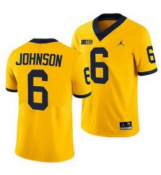 Michigan Wolverines Cornelius Johnson Maize College Football Men Jersey Michigan Wolverines Cornelius Johnson Maize College Football Men Jersey
