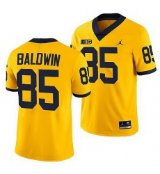 Michigan Wolverines Daylen Baldwin Maize College Football Men Jersey Michigan Wolverines Daylen Baldwin Maize College Football Men Jersey