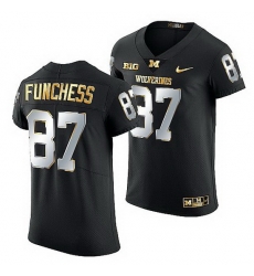 Michigan Wolverines Devin Funchess Golden Edition Nfl Alumni Black Jersey Michigan Wolverines Devin Funchess Golden Edition Nfl Alumni Black Jersey
