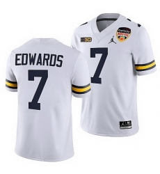 Michigan Wolverines Donovan Edwards White 2021 Orange Bowl College Football Playoff Jersey Michigan Wolverines Donovan Edwards White 2021 Orange Bowl College Football Playoff Jersey