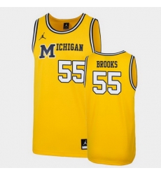 Michigan Wolverines Eli Brooks Maize Replica Men'S Jersey Michigan Wolverines Eli Brooks Maize Replica Men'S Jersey