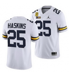 Michigan Wolverines Hassan Haskins White Tm 42 Patch Honor Tate Myre Jersey Michigan Wolverines Hassan Haskins White Tm 42 Patch Honor Tate Myre Jersey