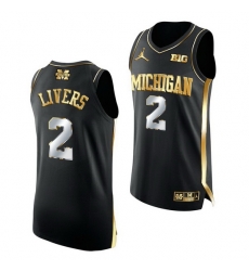 Michigan Wolverines Isaiah Livers 2021 March Madness Golden Authentic Black Jersey Michigan Wolverines Isaiah Livers 2021 March Madness Golden Authentic Black Jersey
