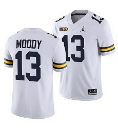 Michigan Wolverines Jake Moody White College Football Men Jersey Michigan Wolverines Jake Moody White College Football Men Jersey