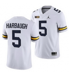 Michigan Wolverines Jim Harbaugh White National Award Winner Men Jersey Michigan Wolverines Jim Harbaugh White National Award Winner Men Jersey