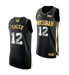Michigan Wolverines Mike Smith 2021 March Madness Golden Authentic Black Jersey Michigan Wolverines Mike Smith 2021 March Madness Golden Authentic Black Jersey