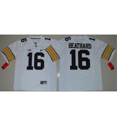 Hawkeyes #16 C J Beathard White Stitched NCAA Jersey Hawkeyes #16 C J Beathard White Stitched NCAA Jersey