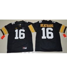 Iowa Hawkeyes 16 C J Beathard Black College Football Jersey Iowa Hawkeyes 16 C J Beathard Black College Football Jersey