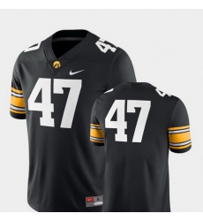 Men Iowa Hawkeyes 47 Black College Football 2018 Game Jersey Men Iowa Hawkeyes 47 Black College Football 2018 Game Jersey