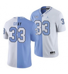 North Carolina Tar Heels Cedric Gray College Football White Blue Split Edition Game Jersey North Carolina Tar Heels Cedric Gray College Football White Blue Split Edition Game Jersey
