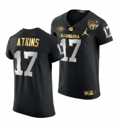 North Carolina Tar Heels Grayson Atkins Black 2021 Orange Bowl Golden Edition Jersey North Carolina Tar Heels Grayson Atkins Black 2021 Orange Bowl Golden Edition Jersey