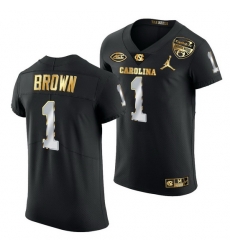 North Carolina Tar Heels Khafre Brown Black 2021 Orange Bowl Golden Edition Jersey North Carolina Tar Heels Khafre Brown Black 2021 Orange Bowl Golden Edition Jersey