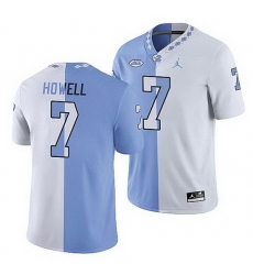 North Carolina Tar Heels Sam Howell College Football White Blue Split Edition Game Jersey North Carolina Tar Heels Sam Howell College Football White Blue Split Edition Game Jersey