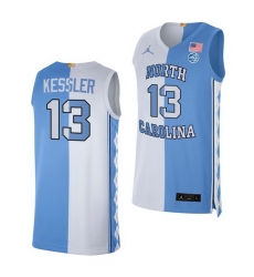 North Carolina Tar Heels Walker Kessler 2021 Blue White Split Edition Special Jersey North Carolina Tar Heels Walker Kessler 2021 Blue White Split Edition Special Jersey