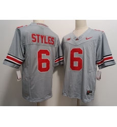 Men Ohio State Buckeyes Sonny Styles #6 Gray F U S E Stitched NCAA Football Jersey Men Ohio State Buckeyes Sonny Styles #6 Gray F U S E Stitched NCAA Football Jersey