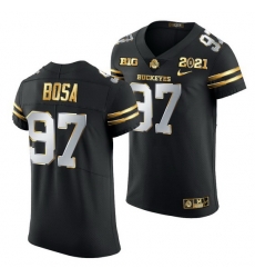 Ohio State Buckeyes Nick Bosa Black 2021 College Football Playoff Championship Golden Authentic Jersey Ohio State Buckeyes Nick Bosa Black 2021 College Football Playoff Championship Golden Authentic Jersey