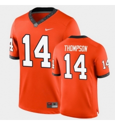 Men Oklahoma State Cowboys Peyton Thompson College Football Orange Game Jersey Men Oklahoma State Cowboys Peyton Thompson College Football Orange Game Jersey