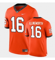 Men Oklahoma State Cowboys Shane Illingworth College Football Orange Game Jersey Men Oklahoma State Cowboys Shane Illingworth College Football Orange Game Jersey