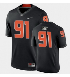 Men Oklahoma State Cowboys Tyren Irby College Football Black Game Jersey Men Oklahoma State Cowboys Tyren Irby College Football Black Game Jersey