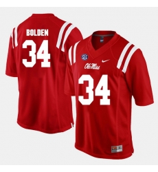 Brandon Bolden Red Ole Miss Rebels Alumni Football Game Jersey Brandon Bolden Red Ole Miss Rebels Alumni Football Game Jersey