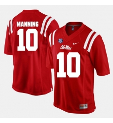 Eli Manning Red Ole Miss Rebels Alumni Football Game Jersey Eli Manning Red Ole Miss Rebels Alumni Football Game Jersey
