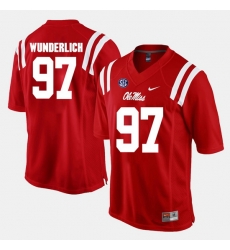 Gary Wunderlich Red Ole Miss Rebels Alumni Football Game Jersey Gary Wunderlich Red Ole Miss Rebels Alumni Football Game Jersey