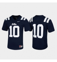 Men Ole Miss Rebels 10 Navy Untouchable Game Jersey Men Ole Miss Rebels 10 Navy Untouchable Game Jersey