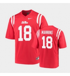 Men Ole Miss Rebels Archie Manning College Football Red Game Jersey Men Ole Miss Rebels Archie Manning College Football Red Game Jersey